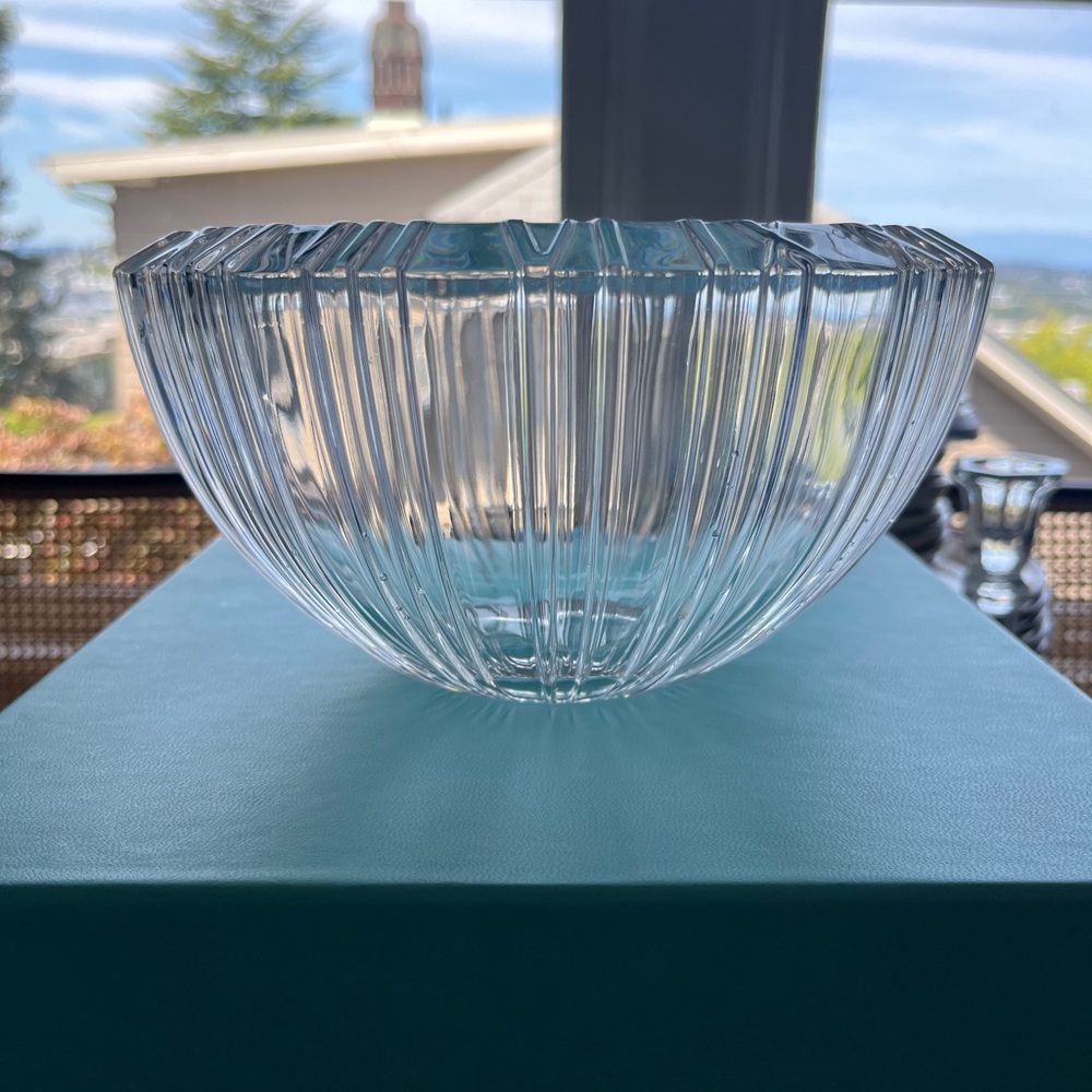 Tiffany & Co. Clear Glass Vase